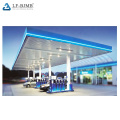 China Long -Long Ligeweight Steel Structure Gas Gas Tooly Canopy